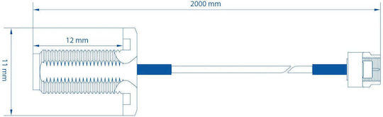 Teltonika Kabel SMA-Buchse / SMA-Stecker - SMA-Buchse / SMA-Stecker 2m (PR2VM20M) 1Stück