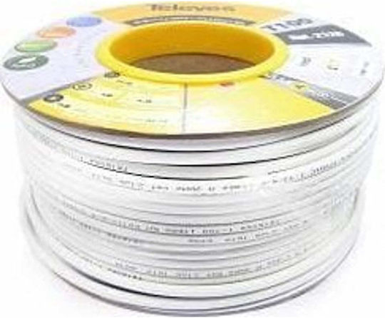 36218k Koaxialkabel Televes T-100plus PVC Eca Klasse A 1m
