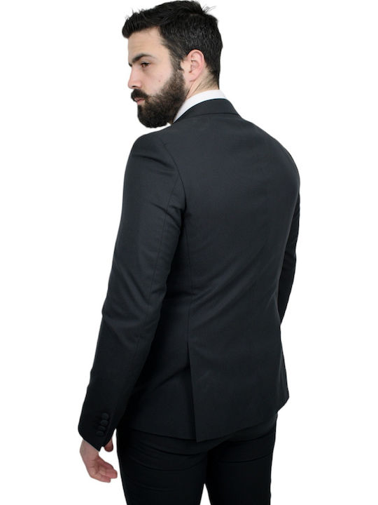 Herrenanzug Bräutigamanzug Schwarz 1-81102.02P-schwarz-56-xxl