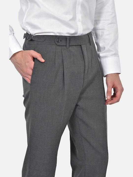 Winter Men's Suit with Vest Slim Fit Dark Grey