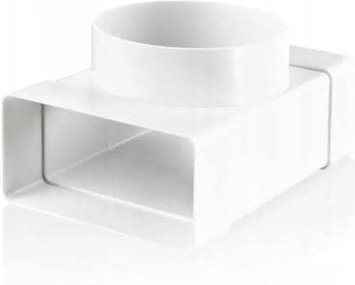 Ventika Flat Straight Pipe Tee Ø100/110x50mm White Kp55-6ko