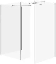 Cersanit Shower Cabin for Shower with Sliding Door 90x90x200cm Clear Glass Chrome