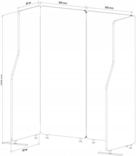 Jan Nowak Διακοσμητικό Παραβάν Μεταλλικό 240x145cm