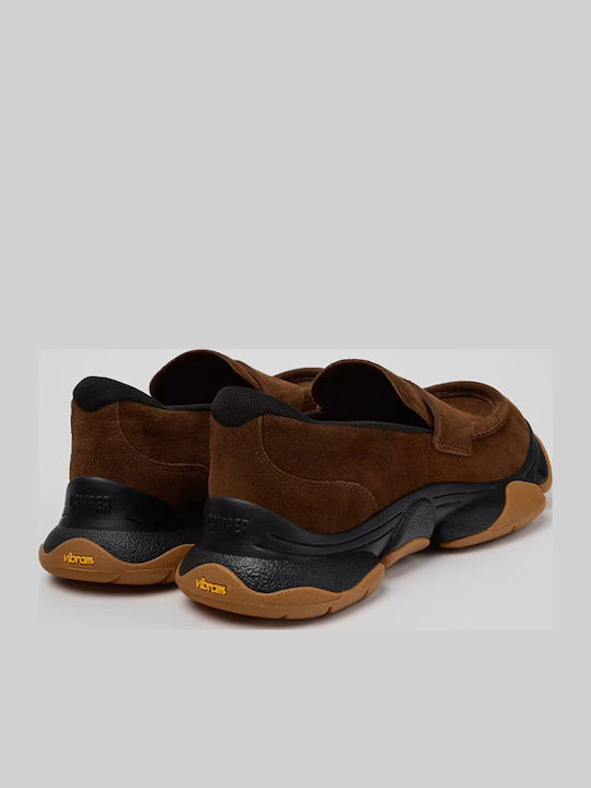 Suede Men's Loafers in Brown Colour