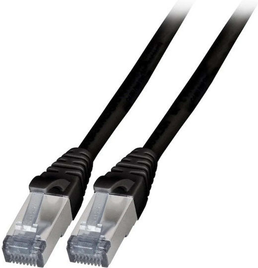 EFB S/FTP Kat.6a Gigabit Netzwerkkabel Ethernet 3m Schwarzes