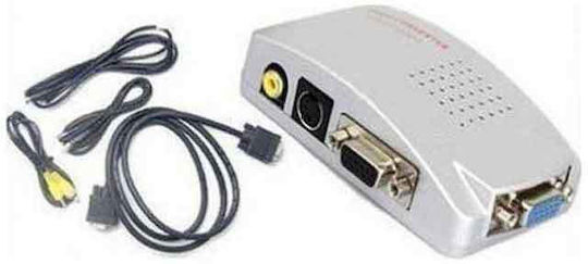 Andowl QY-V01 Конвертор VGA female към RCA / S-Video female
