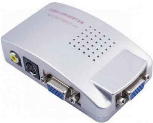Andowl QY-V01 Конвертор VGA female към RCA / S-Video female