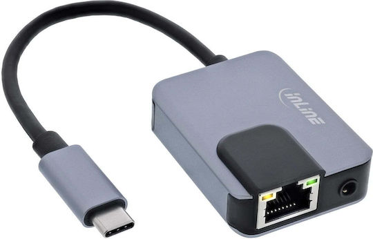 InLine Μετατροπέας USB-C male σε Ethernet female