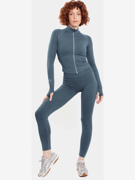 Tägliches Damen Leggings Grau