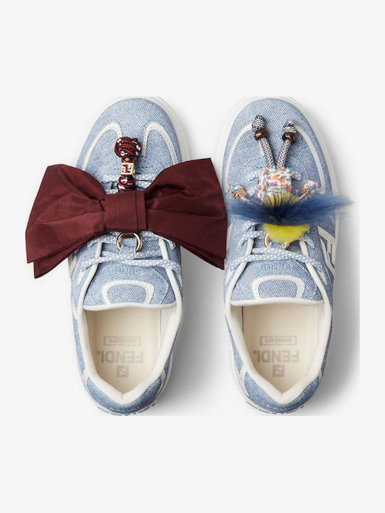 Fendi Match Flatforms Sneakers Hellblau Fendi Match Flatforms Sneakers Hellblau