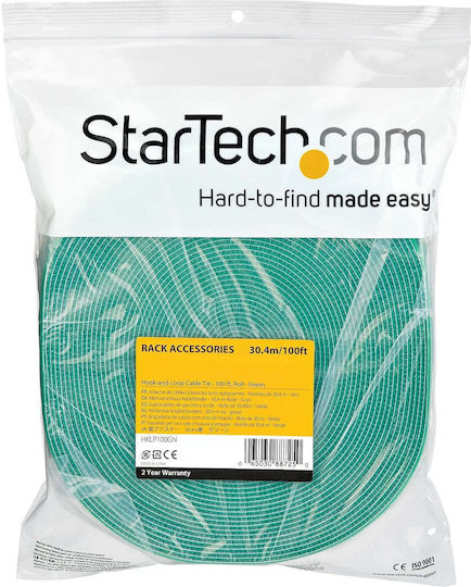 StarTech Velcro Καλωδίων σε Πράσινο χρώμα (1τμχ) HKLP100GN