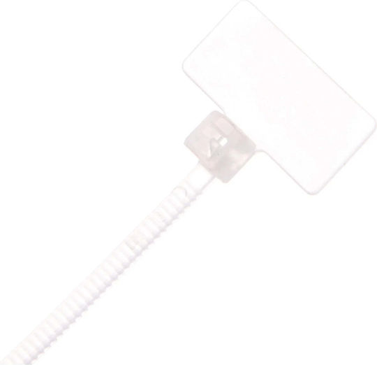 EM Group Пластмасови Кабелни Аксесоари x100mm в Бял Цвят (100 бр) BMT52100E/52100ME