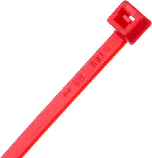 EM Group Пластмасови Кабелни Аксесоари 140mmx140mm в Червен Цвят 100 бр BMRD1436