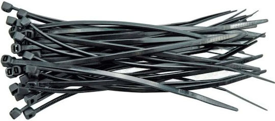 Ergom Legături de cablu Negru 100pcs E01TK-01050100401