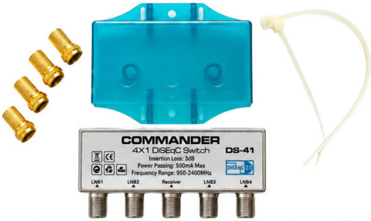 Comutator Diseqc Commander Ds-41 2.0 4x1 Impermeabil 4k UHD