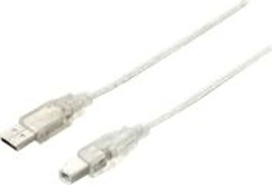 Equip 1m USB 2.0 Cable A-Male to B-Male Silver (128653)