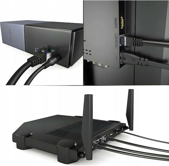 Montis S/FTP Cat.6a (Gigabit) Καλώδιο Δικτύου Ethernet 30m Μαύρο