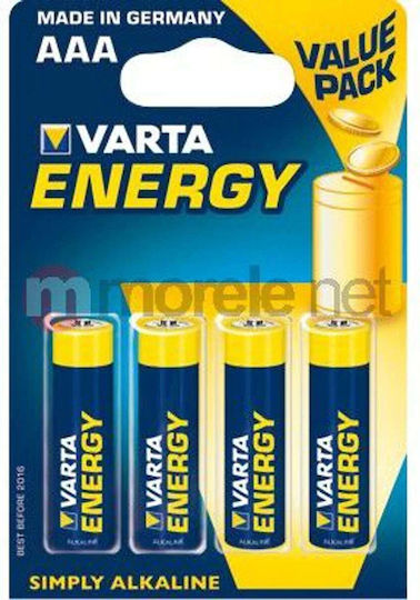 Varta Енергийни Алкални Батерии AAA 1.5V 4бр