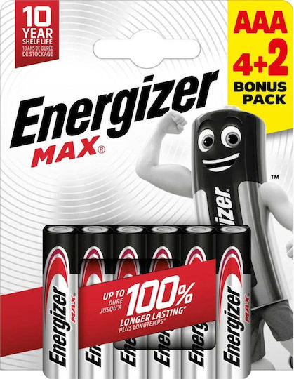 Energizer Max Baterii Alcaline AAA 1.5V 4buc