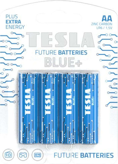 Tesla Batteries Blue+ Baterii Alcaline AA 1.5V 4buc
