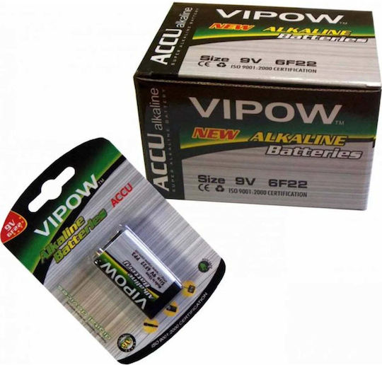Vipow Accu Alkaline Batterie 9V 1Stück BAT0062B