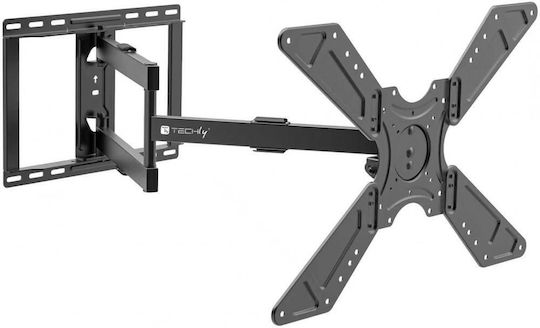Techly ICA-PLB371 Стенна Телевизионна Стойка С Удължително Рамо До 75" И 45kg Сребриста