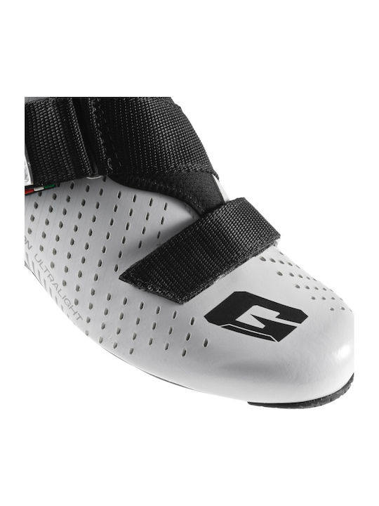 Gaerne Unisex Pantofi de Ciclism Joși de Triatlon Albi