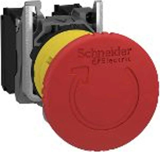 Safety Button 22mm 0r 1r Stop By Rotation Xb5as8442