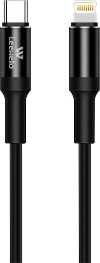 Leewello USB-C zu Lightning Kabel Schwarz 1.2m