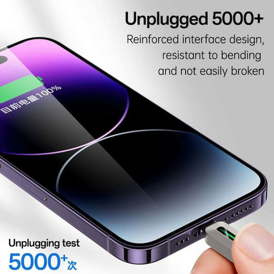 Yesido Braided USB-C To Lightning Cable 27W Black 1.2m