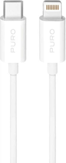 Puro USB-C zu Lightning Kabel 20W Weiß 2m