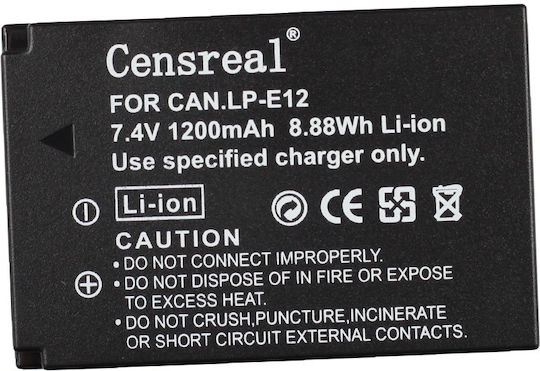 Censreal Μπαταρия за фотоапарат Batmax for Canon LP-E12 Литиево-йонни (Li-Ion) 1800mAh Съвместима с Canon