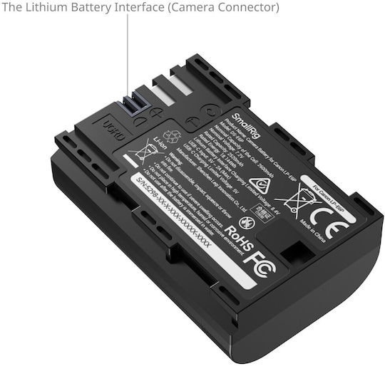 5298 Camera Battery Canon Lp-e6p 2600mah Usb-c