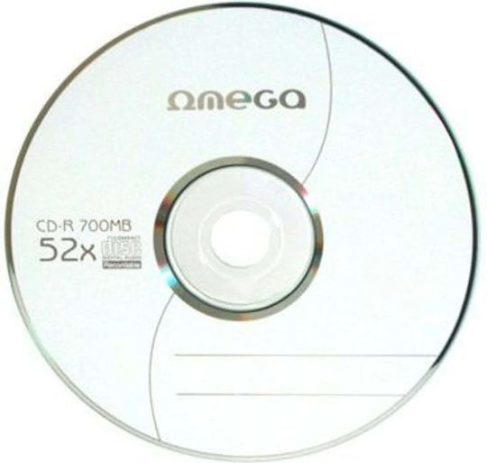 Omega Beschreibbar CD-R 52x 700MB Kuchenbox 1Stück