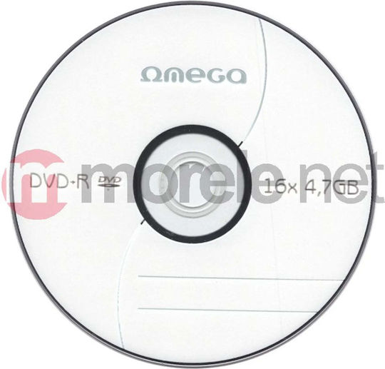 Omega Beschreibbare DVD+R 16x 4.7GB Kuchenbox 50Stück