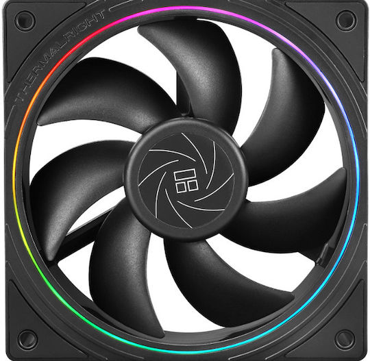 Thermalright TL-S12-3 Ventilator Pentru Carcasă 120mm (1500rpm / 47.6cfm) cu Iluminare ARGB și Conexiune 4-Pin PWM 3 buc