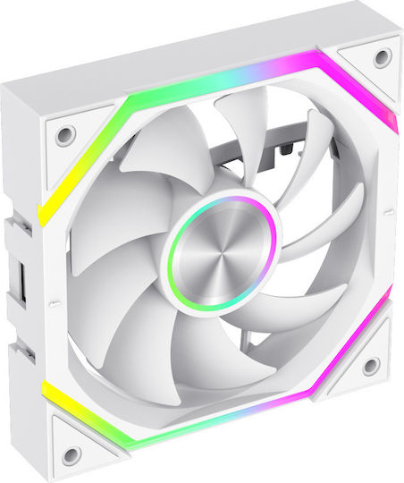 FN12A-N2 Wl-w Case Fan (800rpm) Without LED Lighting 3pcs White