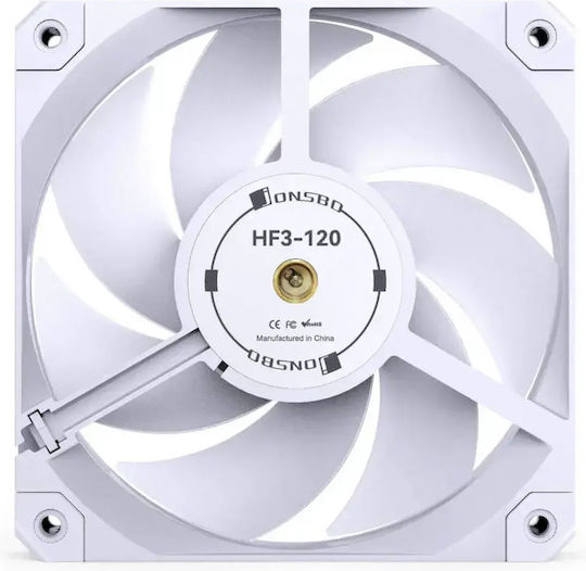 Gehäuselüfter 120mm mit Weißer Beleuchtung Weiß