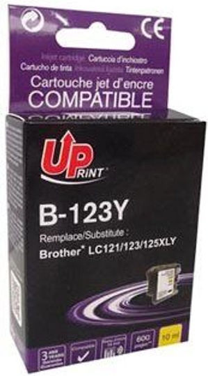 Uprint Συμβατό Μελάνι Εκτυπωτή InkJet Brother 600 Σελίδων 10ml Κίτρινο 1τμχ