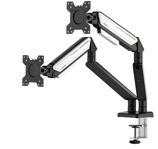 Anda Seat A6D-2S Βάση Γραφείου για 2 Οθόνες έως 32" με Βραχίονα