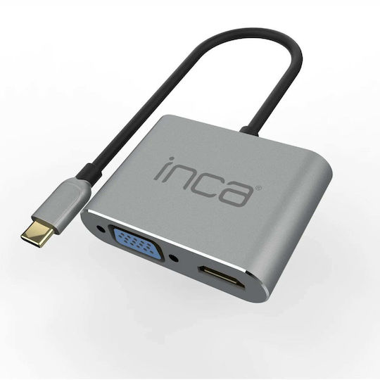 Inca USB-C Docking Station with HDMI 4K PowerDelivery Grey (ITPC-06TX)
