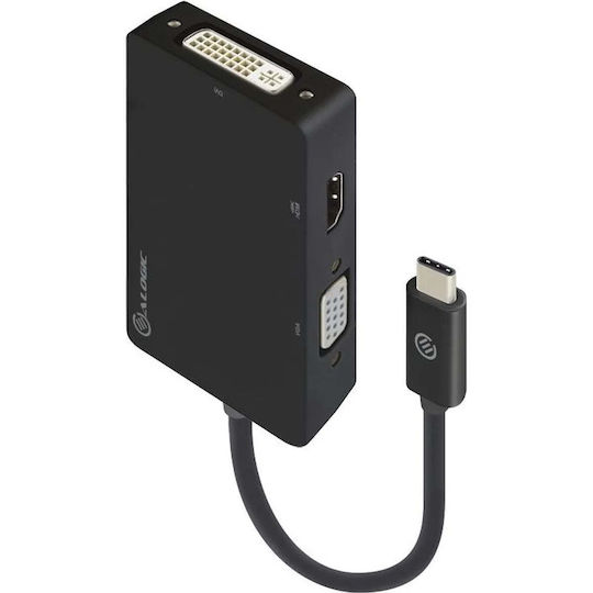 Alogic USB-C Docking Station mit HDMI 4K Schwarz (UCVGDVHD-ADP)