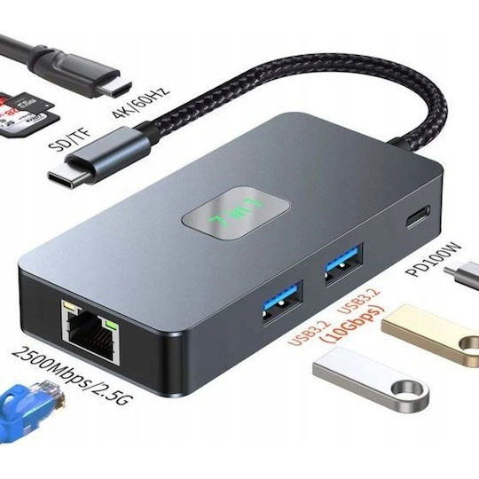 USB-C Докинг станция с HDMI 4K PD Ethernet
