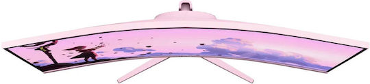 Arozzi Nova Ultrawide VA Curved Gaming Monitor 34" QHD 3440x1440 165Hz with Response Time 4ms GTG Pink