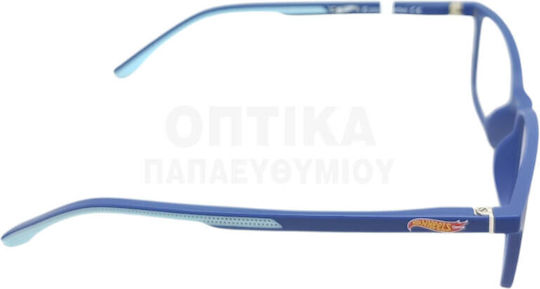 Kinder Brillengestelle mit Rezept Hot Wheels Clip-On Hwcl002 Marineblau Inklusive Sonnenbrille