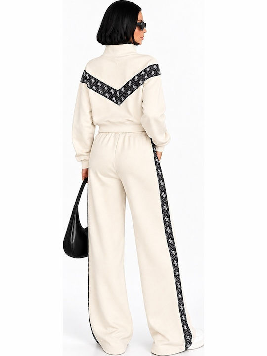 Set Damen Jogginghosen Cream
