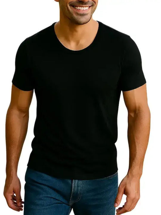 Men's Short Sleeve Undershirts Green 2Pack