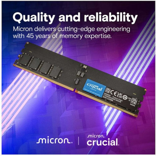 Crucial DDR5 With Module 1x32GB And Speed 6400 For Desktop