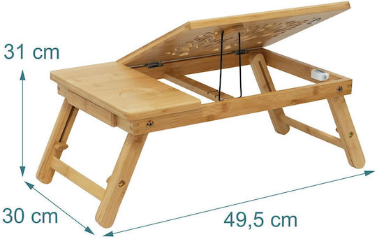 Relaxdays Τραπεζάκι για Laptop έως 17.3" Μπεζ 10053035