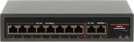 Apti APTI-POE0802G-120W-ECO L2 PoE+ Schalter mit 8 Ethernet-Verbindungen